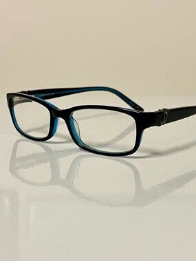 Jones New York J225 Eyeglasses Black 49‑16‑135 Womens Rectangular Full Rim Frame